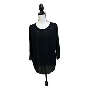 Lumiere Sheer blouse and Talbots Silk Camisole 2 pieces small